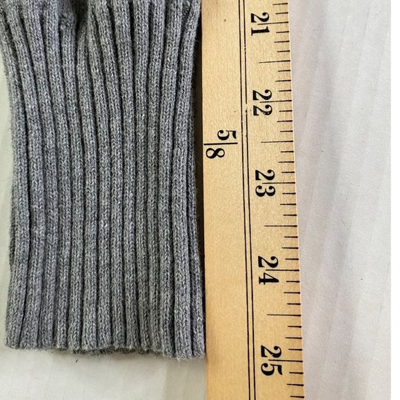 St. John’s Bay Women’s Gray Cotton Ribbed Open Front Knit Cardigan M - Office - Picture 9 of 9